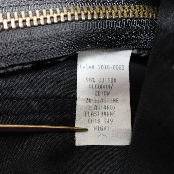 Current/Elliott The Side Zip Crop Jeans Women's 25 (30x28) Low Rise Tight Denim - Picture 5 of 13